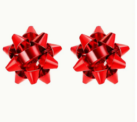 Holiday Bow Stud Earrings