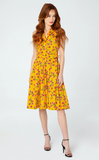 "Jani" Collared Button Down Swing Dress in Fruit on the Vine Print