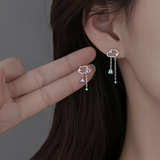 Dainty Asymmetrical Raincloud Earrings