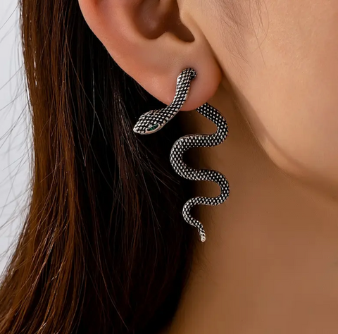 Front/Back Snake Earrings