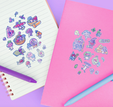 Magic Mushroom Glitter Sticker Sheet