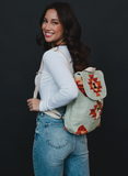 Mint, Tan, Brown & Orange Aztec Backpack