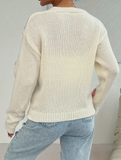 Multicoloured Daisy Applique V-Neck Cardigan