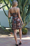 Vibrant Twist Front Cutout Sundress