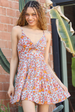 Cowgirl Boot Print V Neck Twist Front Sundress