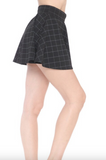 Checker Print Skater Skirt