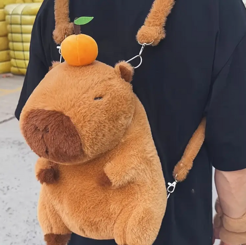 Plush Capybara Backpack