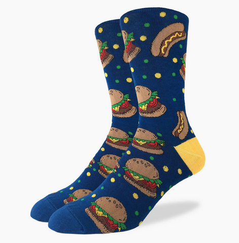Burgers & Hotdogs Socks - Men's Sizing