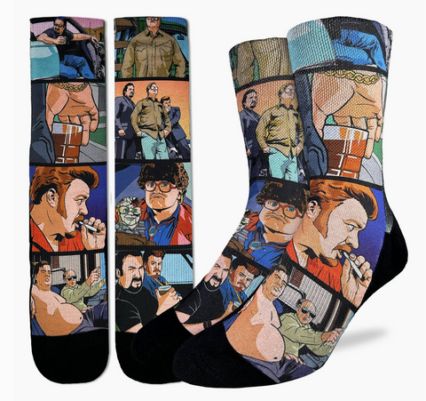 Trailer Park Boys Comic Strip Active Fit Socks - Men's Sizes