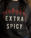 Extra Spicy Chainstitch & Felt Crewneck Sweatshirt