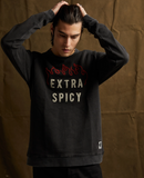 Extra Spicy Chainstitch & Felt Crewneck Sweatshirt