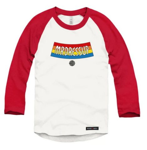 Mr Dressup Circa 1980s Logo Unisex Raglan Tee