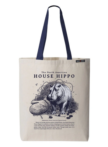 North American House Hippo Tote Bag