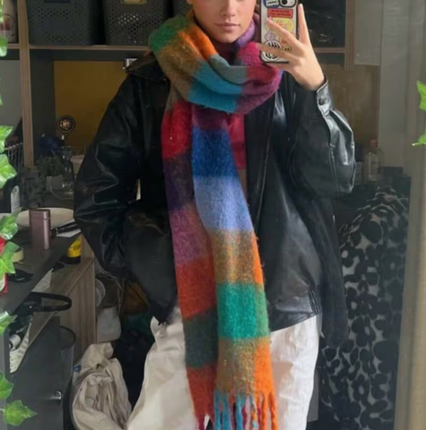 Colourful Plaid Scarf