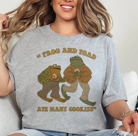 Frog and Toad Ate Many Cookies Unisex Tee