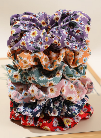 Floral Scrunchies