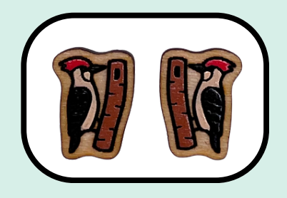 Wooden Woodpecker Studs