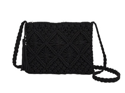 Woven Bohemian Tassel Crochet Shoulder Bag