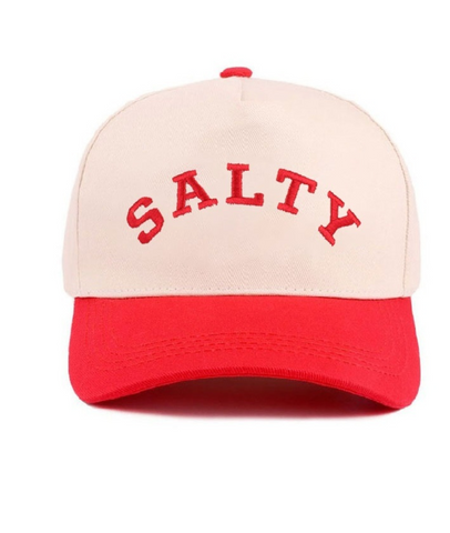 Salty Two Tone Embroidered Canvas Cotton Ball Cap