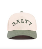 Salty Two Tone Embroidered Canvas Cotton Ball Cap
