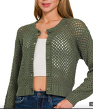 Crochet Cardigan Sweaters - Assorted Colours