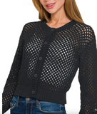 Crochet Cardigan Sweaters - Assorted Colours