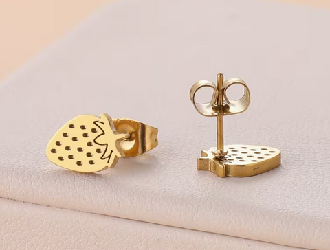 Golden Strawberry Studs