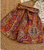 Boho Paisley Wide Leg Shorts