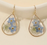 Dried Flowers in Resin Earrings - Assorted Styles