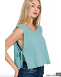 Side Tie Tank Top - Assorted Colours