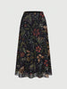 Mesh Dark Academia Moth Maxi Skirt