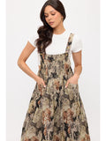 Cat Collage Print Overall Dress