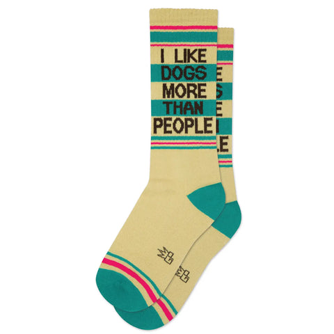 I Like Dogs More Than People Gym Socks