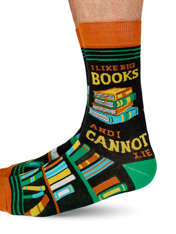 I Like Big Books Book Stack Socks - Mens Sizing