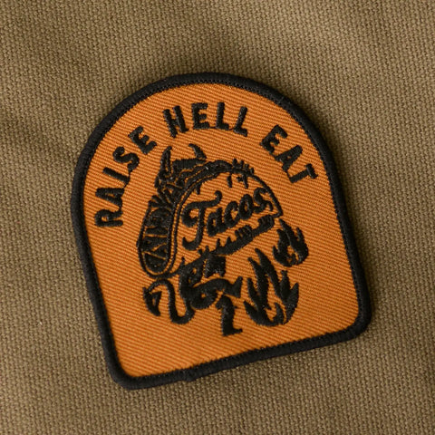Raise Hell Eat Tacos Iron-On Patch