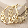 Cut Out Moon Phase Hoop Earrings