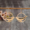 Whale Hoop Earrings