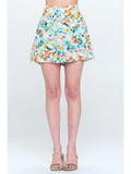 Spring Floral Vintage-Inspired Shorts