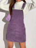 Purple Corduroy Overall Jumper