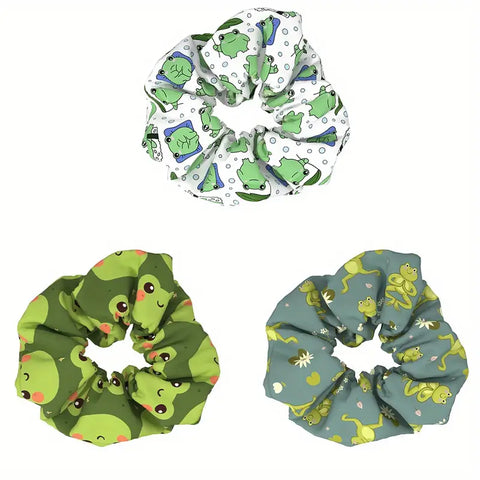Assorted Frog Scrunchies