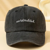 Overstimulated Embroidered Stitched Ball Cap