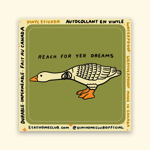 Reach For Yer Dreams Vinyl Sticker