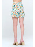 Spring Floral Vintage-Inspired Shorts