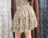 Boho Celestial Paisley Mini Skirt