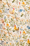 Rooster and Floral Print Shortalls