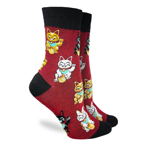 Lucky Cat Socks - Women's Sizing