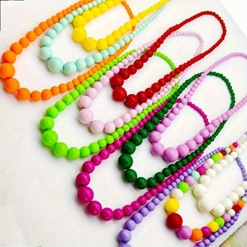 Brightly Coloured Bauble Necklaces