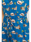 Hedgehog Mushroom Berry Print Dress