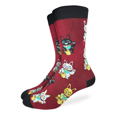 Lucky Cat Socks - Men's Sizing