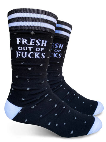 Fresh Out of F*cks Men's Crew Socks